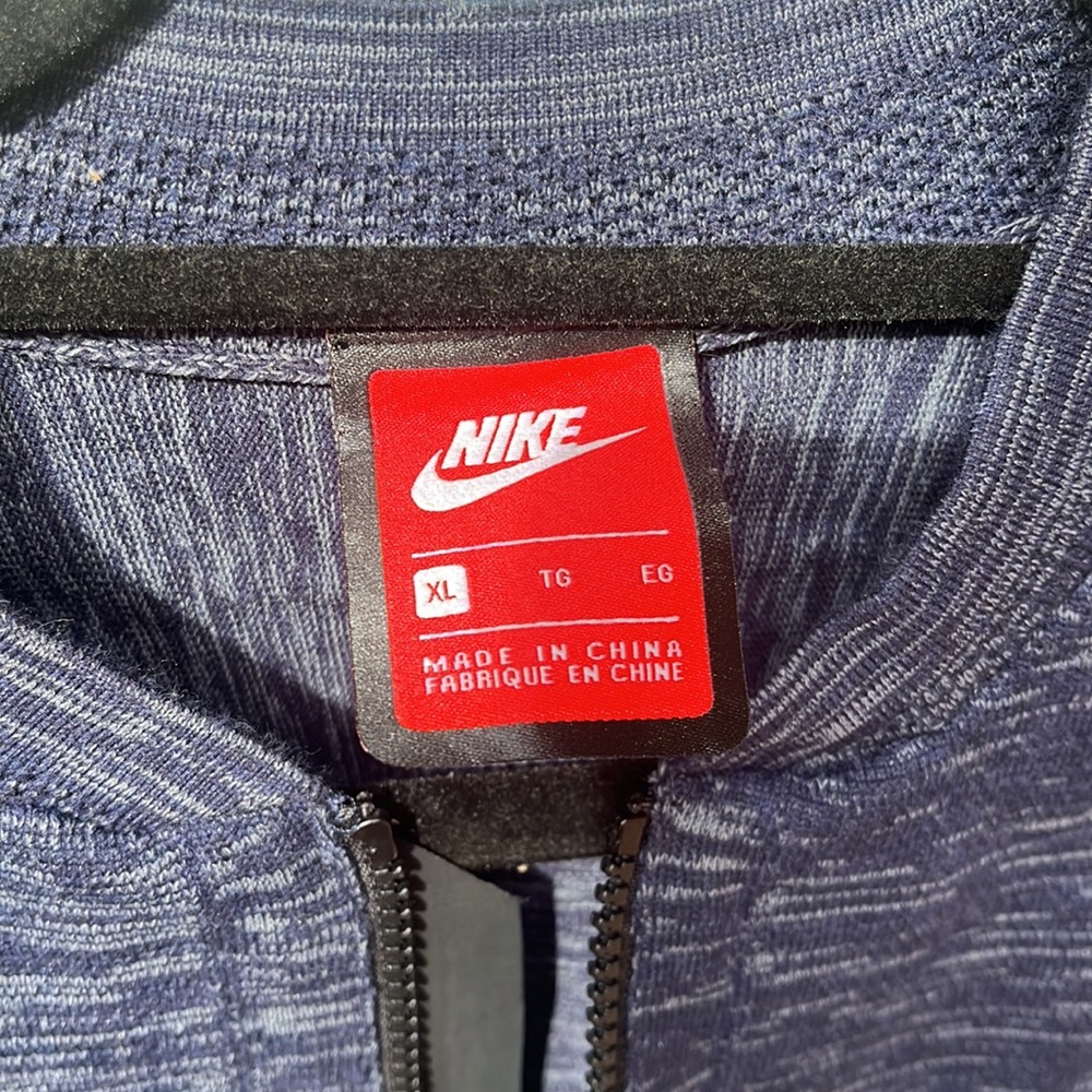 Nike Mens Blue Tech knit bomber Jacket size XL - Picture 5 of 6